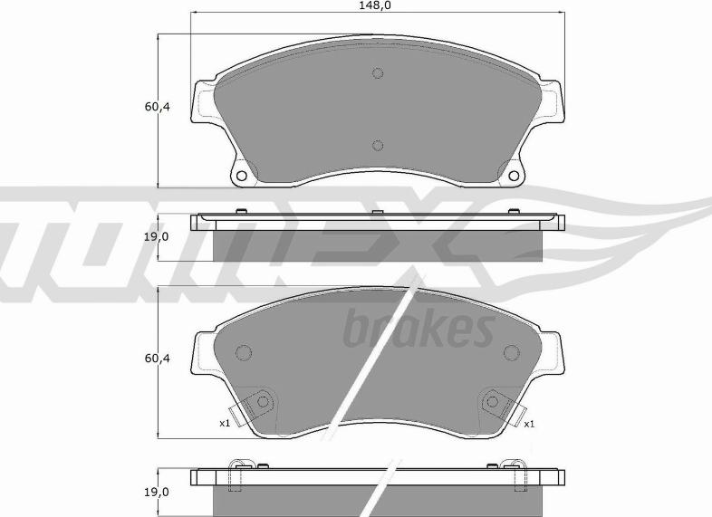 TOMEX brakes TX 16-50 - Kit de plaquettes de frein, frein à disque cwaw.fr