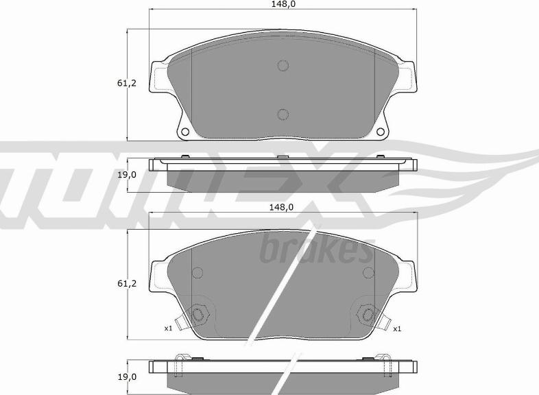 TOMEX brakes TX 16-51 - Kit de plaquettes de frein, frein à disque cwaw.fr