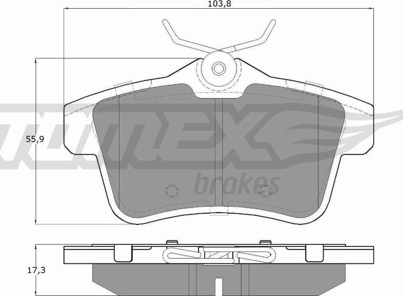 TOMEX brakes TX 16-60 - Kit de plaquettes de frein, frein à disque cwaw.fr