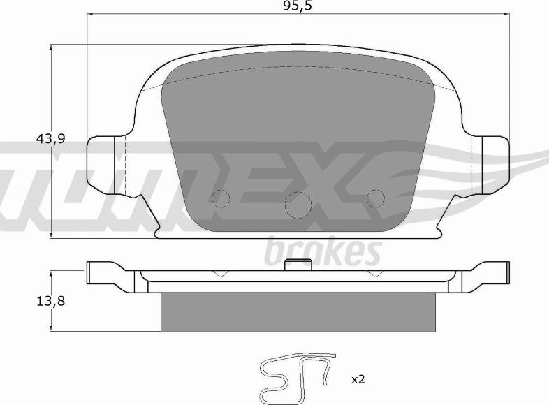 TOMEX brakes TX 16-06 - Kit de plaquettes de frein, frein à disque cwaw.fr