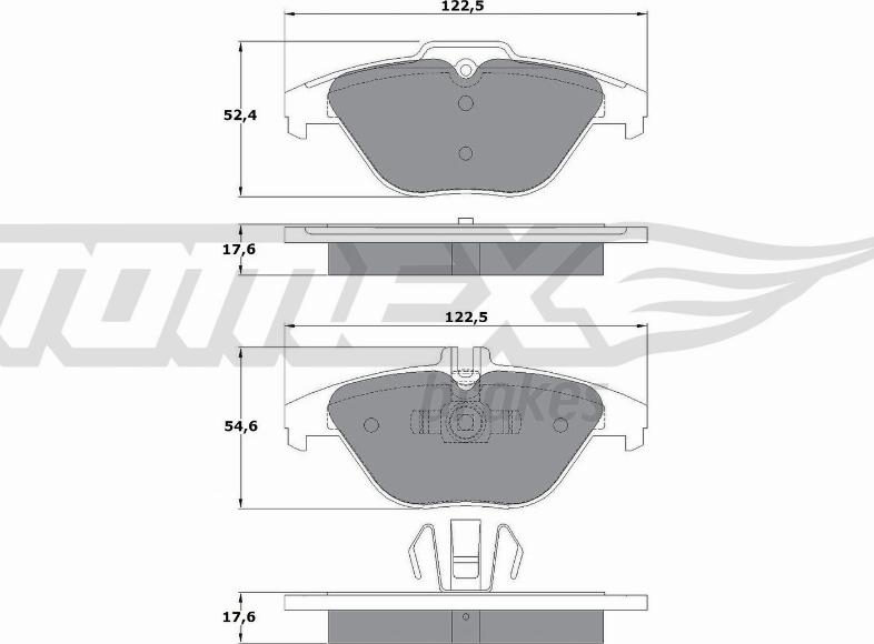 TOMEX brakes TX 16-01 - Kit de plaquettes de frein, frein à disque cwaw.fr