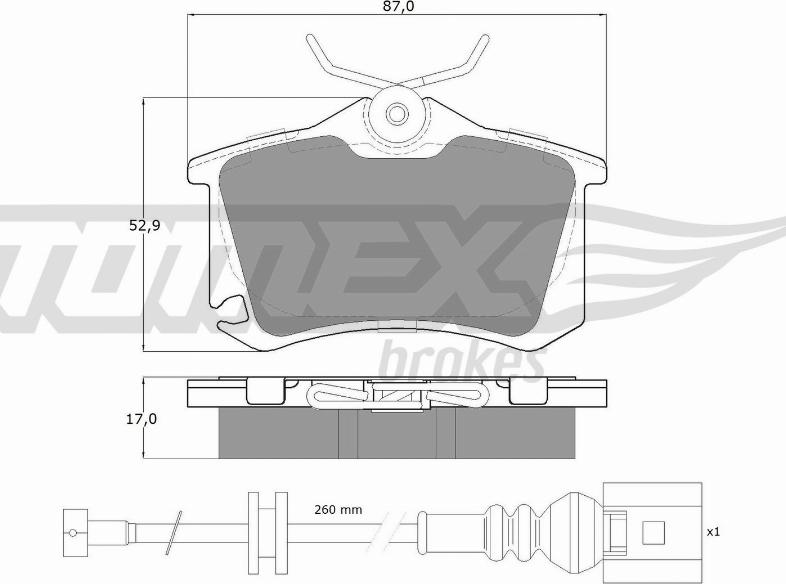 TOMEX brakes TX 16-15 - Kit de plaquettes de frein, frein à disque cwaw.fr