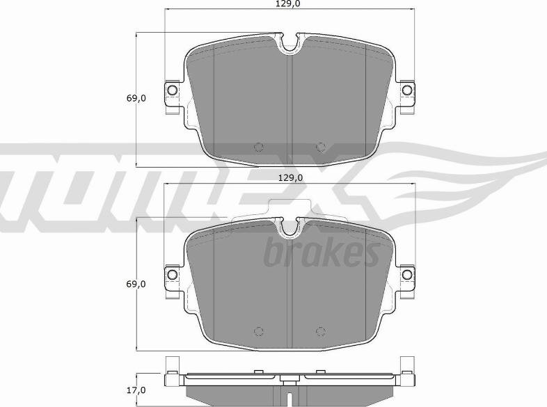 TOMEX brakes TX 16-13 - Kit de plaquettes de frein, frein à disque cwaw.fr