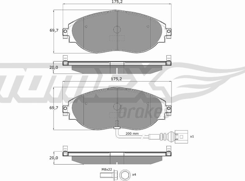 TOMEX brakes TX 16-84 - Kit de plaquettes de frein, frein à disque cwaw.fr