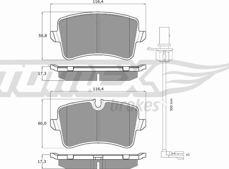 TOMEX brakes TX 16-81 - Kit de plaquettes de frein, frein à disque cwaw.fr