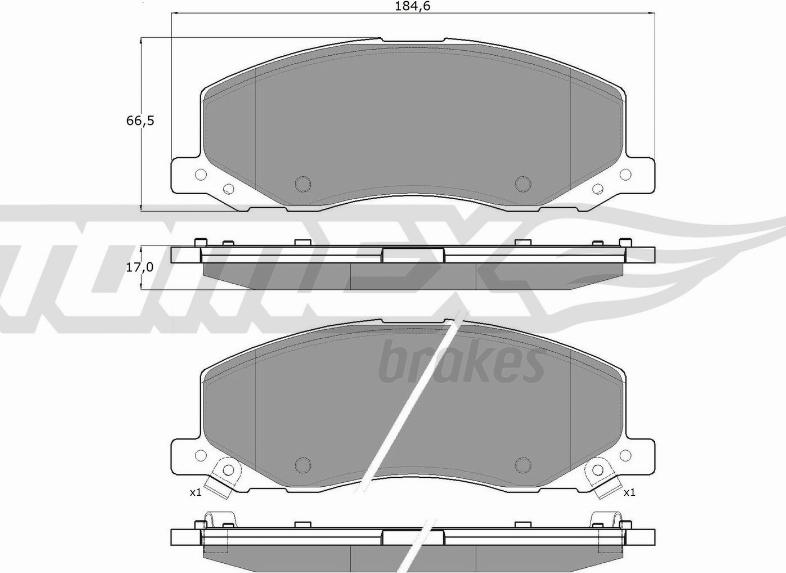 TOMEX brakes TX 16-35 - Kit de plaquettes de frein, frein à disque cwaw.fr