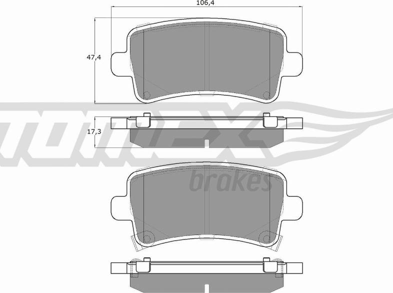 TOMEX brakes TX 16-36 - Kit de plaquettes de frein, frein à disque cwaw.fr