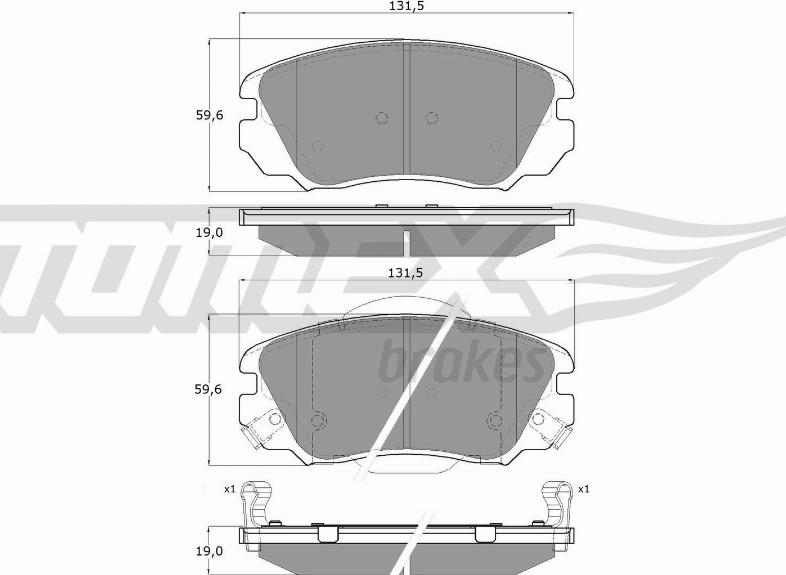 TOMEX brakes TX 16-33 - Kit de plaquettes de frein, frein à disque cwaw.fr