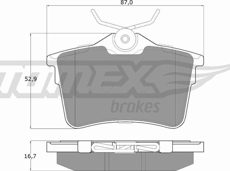 TOMEX brakes TX 16-26 - Kit de plaquettes de frein, frein à disque cwaw.fr