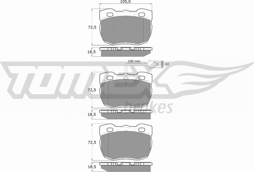 TOMEX brakes TX 16-23 - Kit de plaquettes de frein, frein à disque cwaw.fr