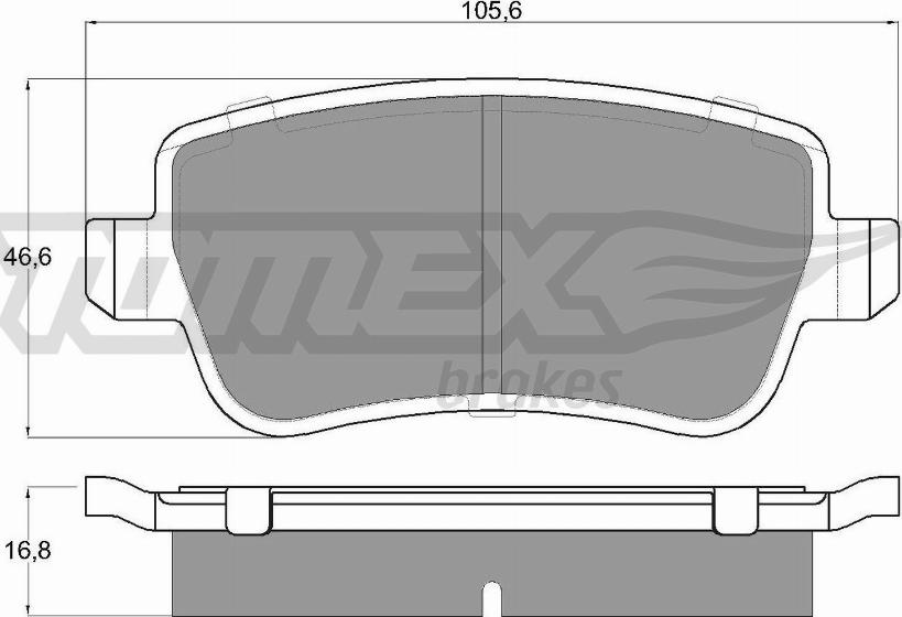 TOMEX brakes TX 16-74 - Kit de plaquettes de frein, frein à disque cwaw.fr