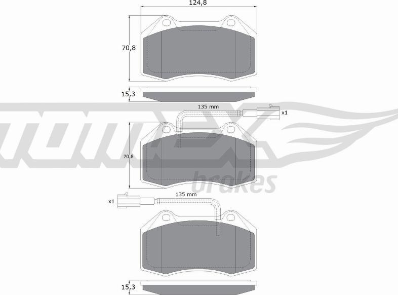 TOMEX brakes TX 16-731 - Kit de plaquettes de frein, frein à disque cwaw.fr