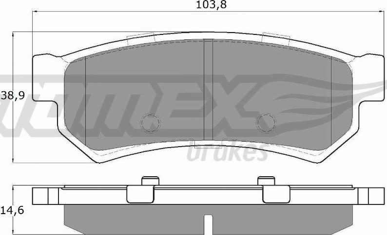 TOMEX brakes TX 16-77 - Kit de plaquettes de frein, frein à disque cwaw.fr