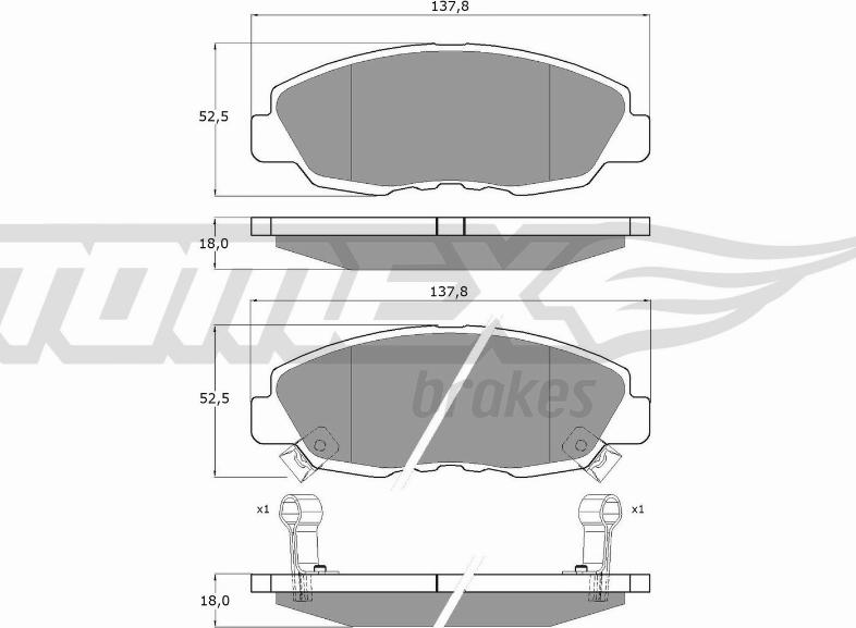 TOMEX brakes TX 10-98 - Kit de plaquettes de frein, frein à disque cwaw.fr