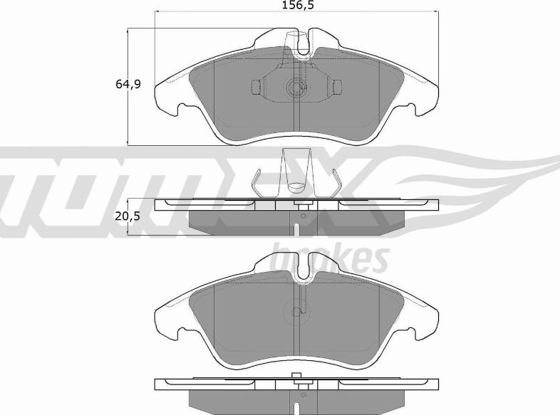 TOMEX brakes TX 10-93 - Kit de plaquettes de frein, frein à disque cwaw.fr