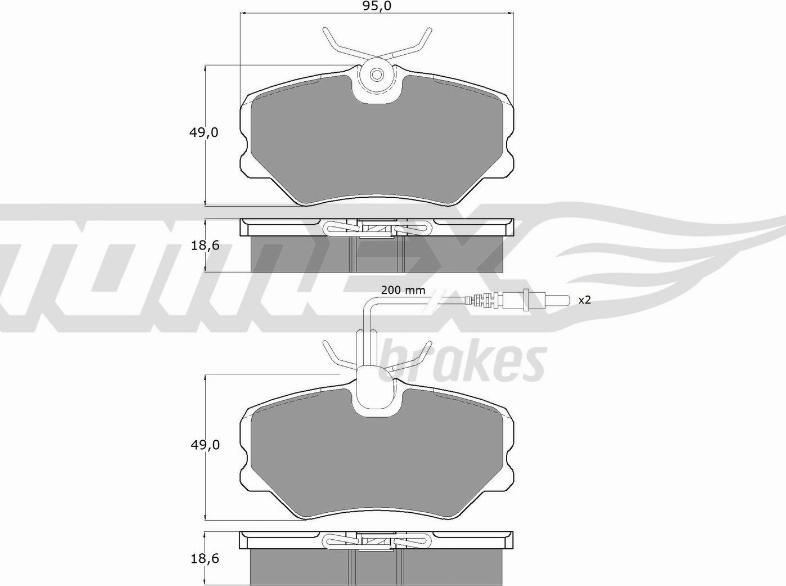 TOMEX brakes TX 10-44 - Kit de plaquettes de frein, frein à disque cwaw.fr