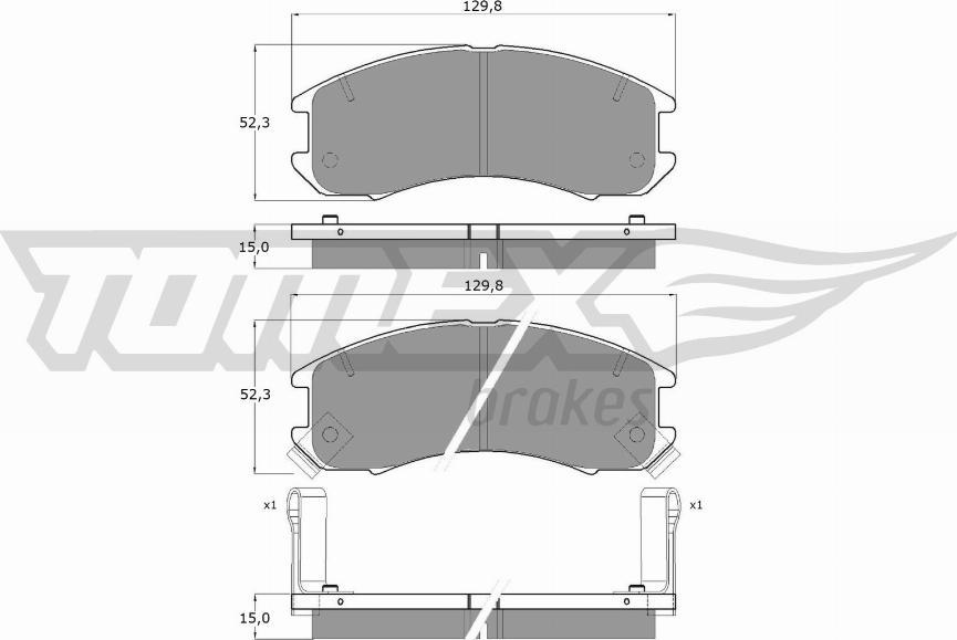 TOMEX brakes TX 10-56 - Kit de plaquettes de frein, frein à disque cwaw.fr