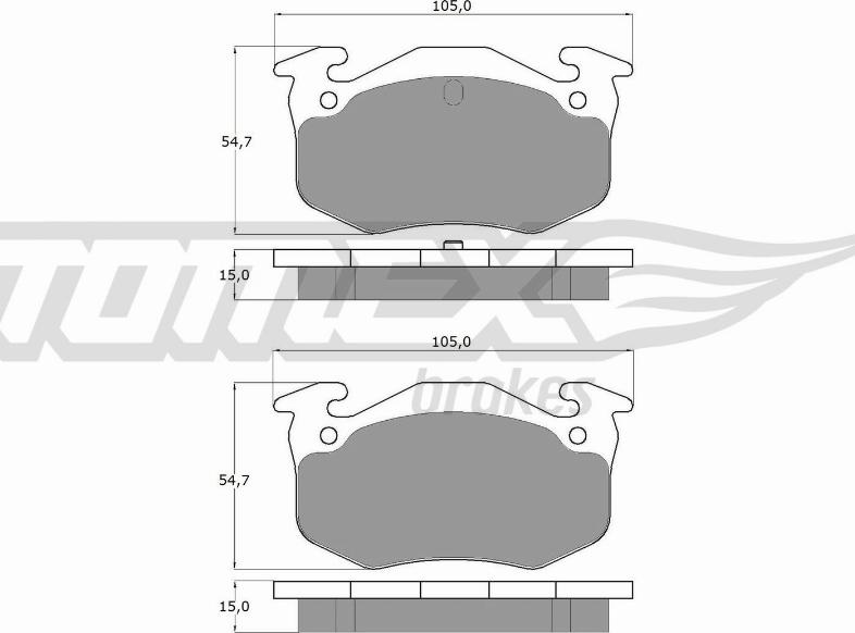 TOMEX brakes TX 10-501 - Kit de plaquettes de frein, frein à disque cwaw.fr