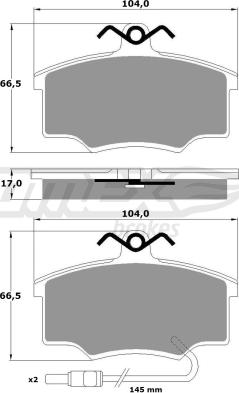 TOMEX brakes TX 10-581 - Kit de plaquettes de frein, frein à disque cwaw.fr