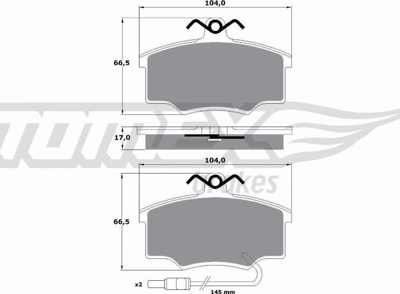 TOMEX brakes TX 10-581 - Kit de plaquettes de frein, frein à disque cwaw.fr