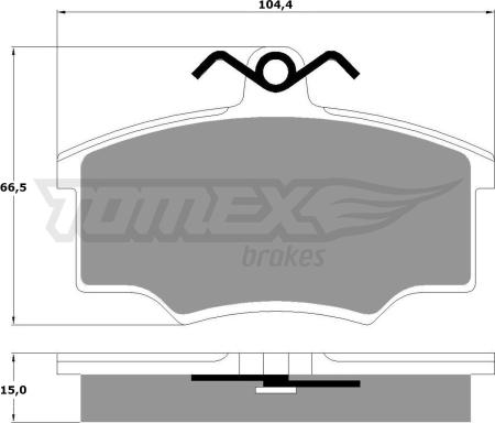 TOMEX brakes TX 10-58 - Kit de plaquettes de frein, frein à disque cwaw.fr