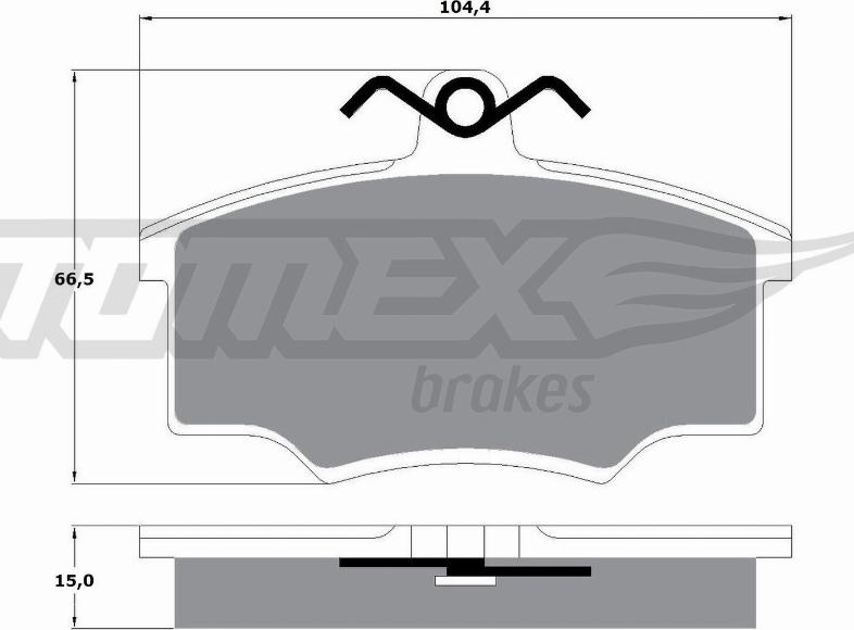 TOMEX brakes TX 10-58 - Kit de plaquettes de frein, frein à disque cwaw.fr