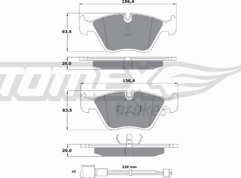 TOMEX brakes TX 10-691 - Kit de plaquettes de frein, frein à disque cwaw.fr