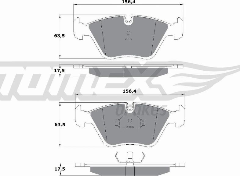 TOMEX brakes TX 10-692 - Kit de plaquettes de frein, frein à disque cwaw.fr