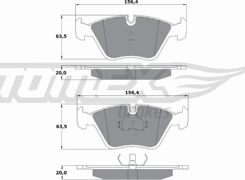 TOMEX brakes TX 10-69 - Kit de plaquettes de frein, frein à disque cwaw.fr