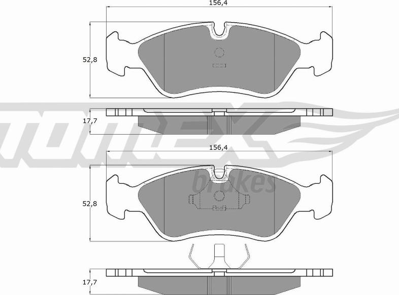 TOMEX brakes TX 10-68 - Kit de plaquettes de frein, frein à disque cwaw.fr