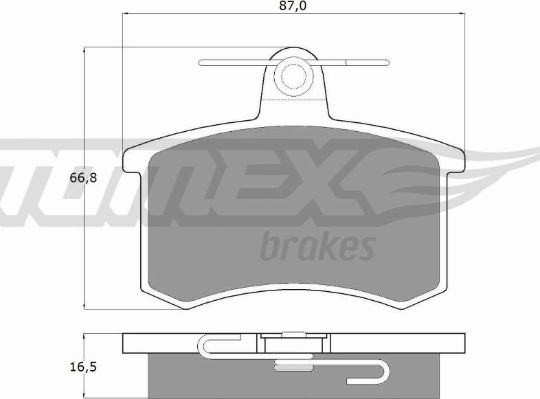 TOMEX brakes TX10-62 - Kit de plaquettes de frein, frein à disque cwaw.fr