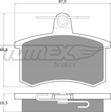 TOMEX brakes TX 10-62 - Kit de plaquettes de frein, frein à disque cwaw.fr