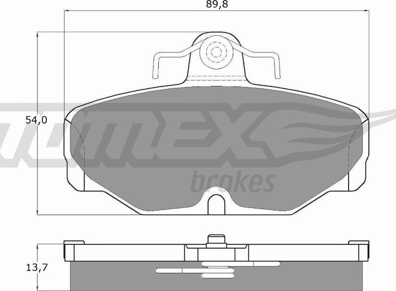 TOMEX brakes TX10-67 - Kit de plaquettes de frein, frein à disque cwaw.fr