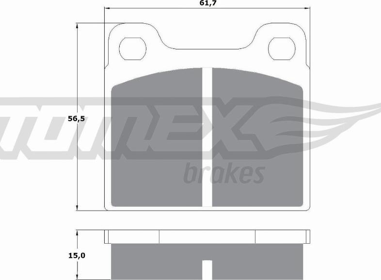 TOMEX brakes TX10-19 - Kit de plaquettes de frein, frein à disque cwaw.fr