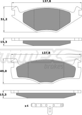 TOMEX brakes TX 10-14 - Kit de plaquettes de frein, frein à disque cwaw.fr