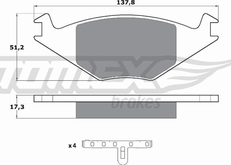 TOMEX brakes TX 10-15 - Kit de plaquettes de frein, frein à disque cwaw.fr