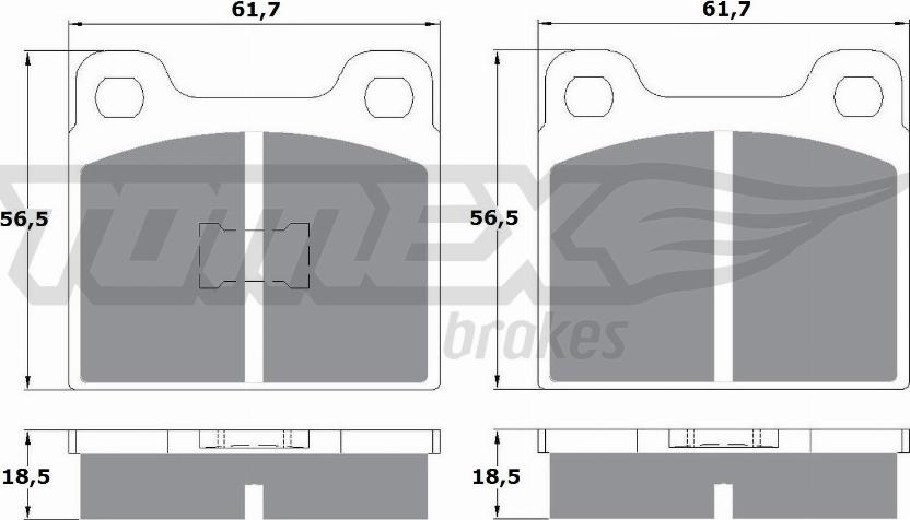 TOMEX brakes TX 10-161 - Kit de plaquettes de frein, frein à disque cwaw.fr