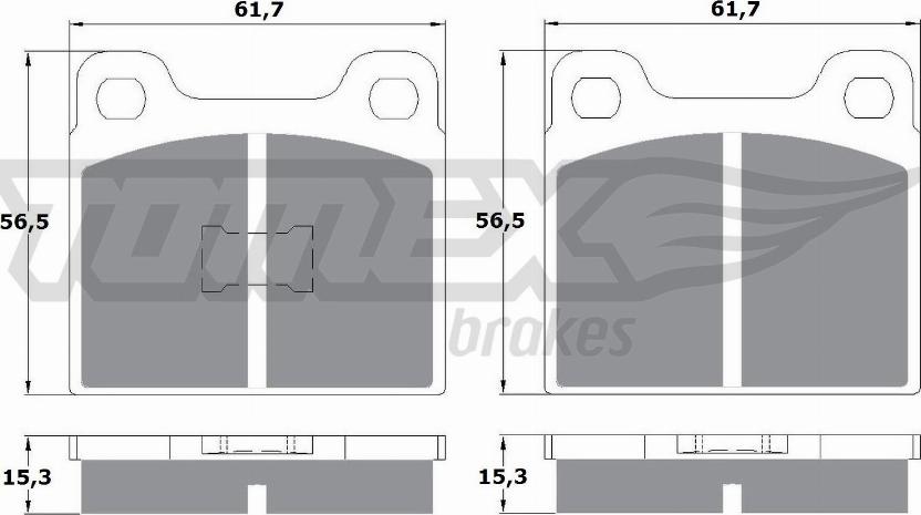 TOMEX brakes TX 10-16 - Kit de plaquettes de frein, frein à disque cwaw.fr