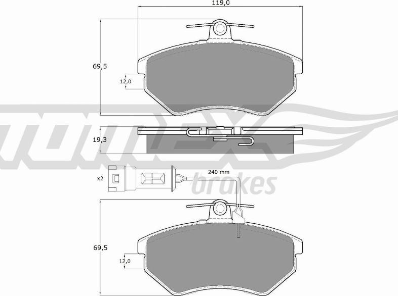 TOMEX brakes TX 10-111 - Kit de plaquettes de frein, frein à disque cwaw.fr