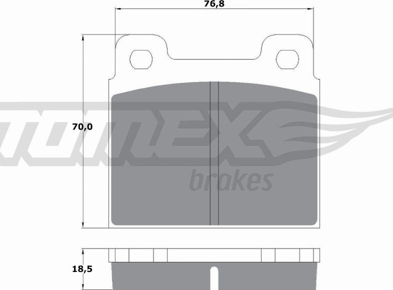 TOMEX brakes TX 10-181 - Kit de plaquettes de frein, frein à disque cwaw.fr