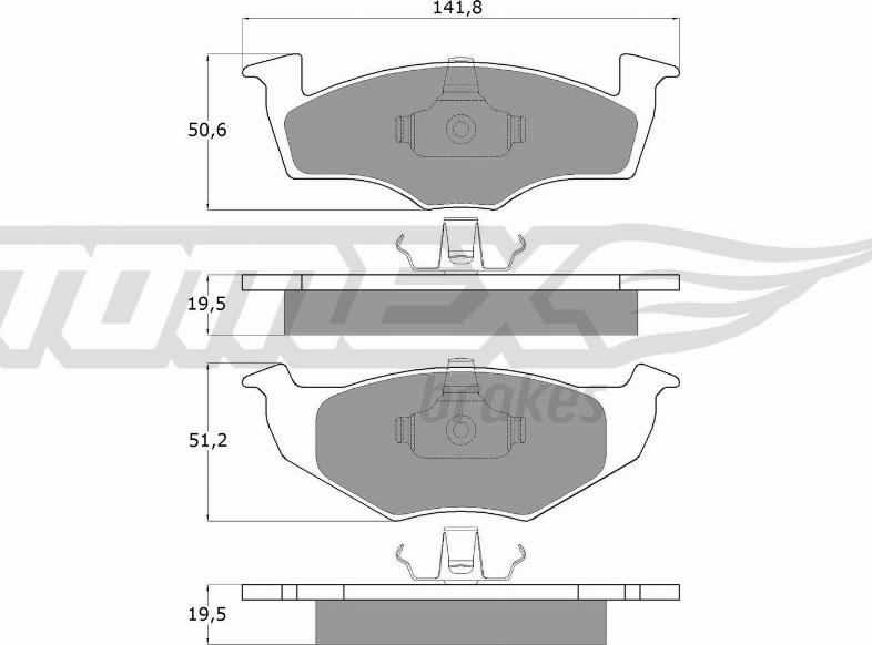 TOMEX brakes TX 10-86 - Kit de plaquettes de frein, frein à disque cwaw.fr