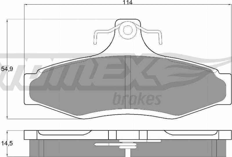 TOMEX brakes TX 10-81 - Kit de plaquettes de frein, frein à disque cwaw.fr