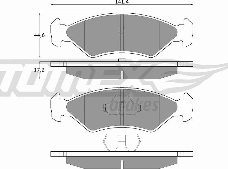 TOMEX brakes TX 10-83 - Kit de plaquettes de frein, frein à disque cwaw.fr