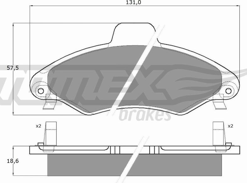 TOMEX brakes TX 10-821 - Kit de plaquettes de frein, frein à disque cwaw.fr