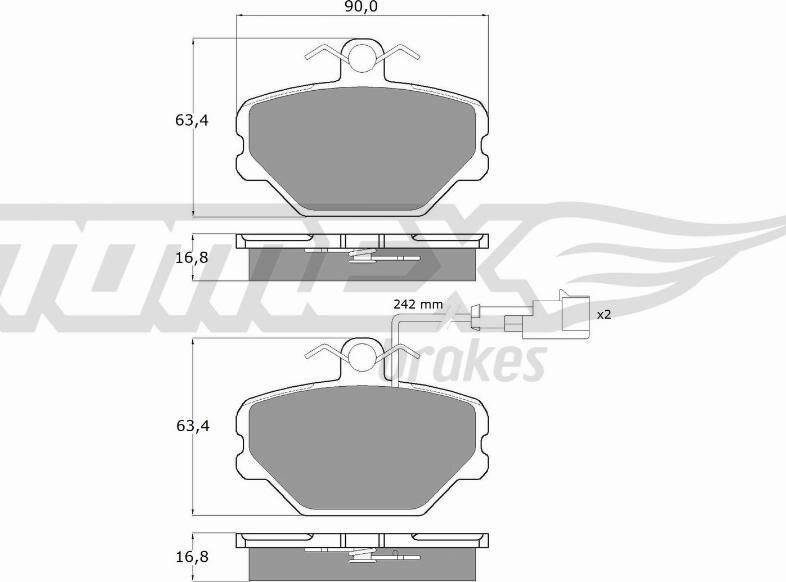 TOMEX brakes TX 10-392 - Kit de plaquettes de frein, frein à disque cwaw.fr