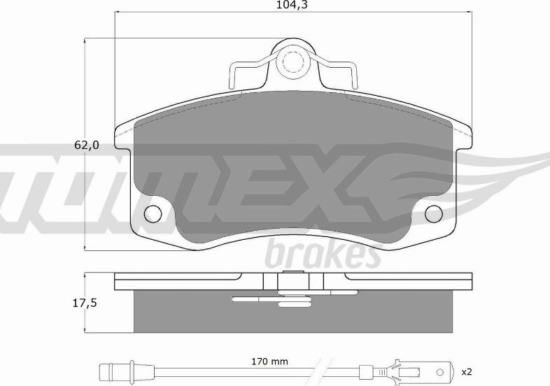 TOMEX brakes TX 10-361 - Kit de plaquettes de frein, frein à disque cwaw.fr