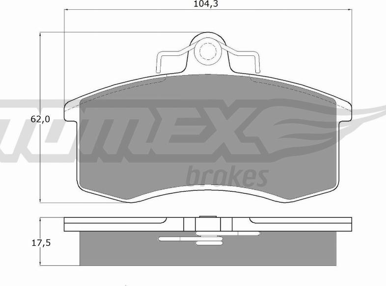 TOMEX brakes TX 10-36 - Kit de plaquettes de frein, frein à disque cwaw.fr