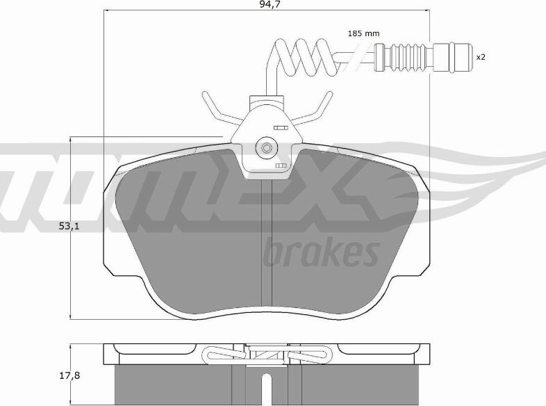 TOMEX brakes TX 10-381 - Kit de plaquettes de frein, frein à disque cwaw.fr