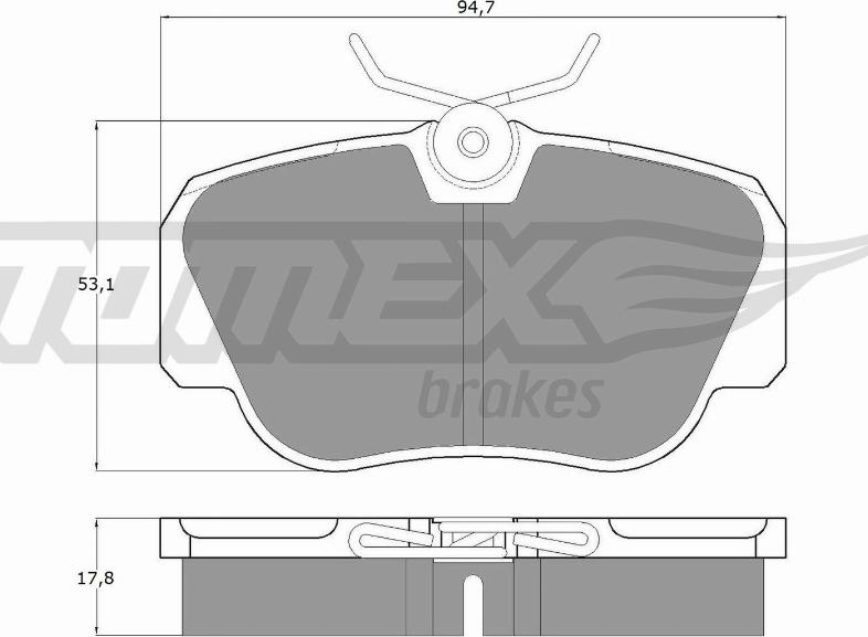 TOMEX brakes TX 10-38 - Kit de plaquettes de frein, frein à disque cwaw.fr