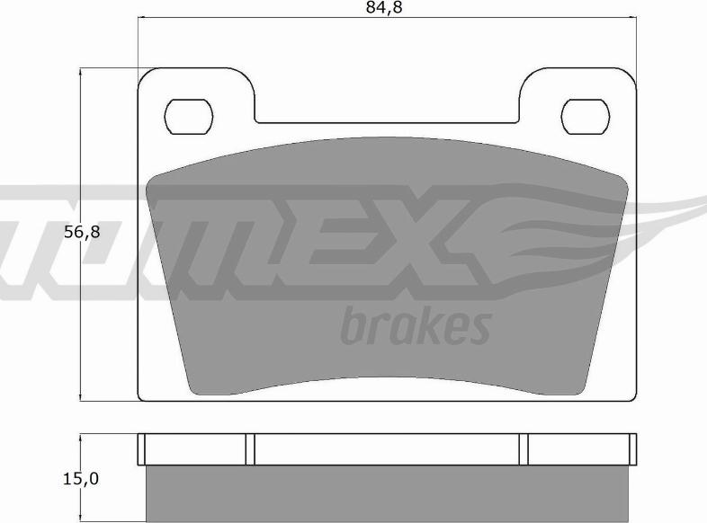 TOMEX brakes TX 10-26 - Kit de plaquettes de frein, frein à disque cwaw.fr